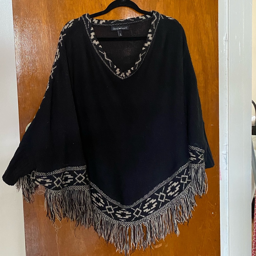 Super Warm Pancho with Sleeves